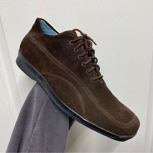 ZEGNA SPORT Brown Suede Oxford‎ Shoes Made in Italy Mens 8 UK Fits US 9.5 - 10